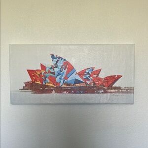 Abstract Sydney Opera House Canvas Art